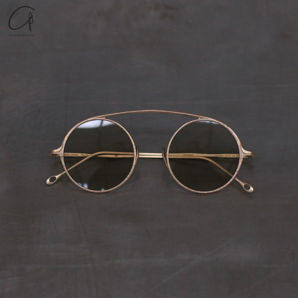 Rigards RG1936CU round frame sunglasses handmade RG-RG1936CU-DJSLP light gold frame sequins